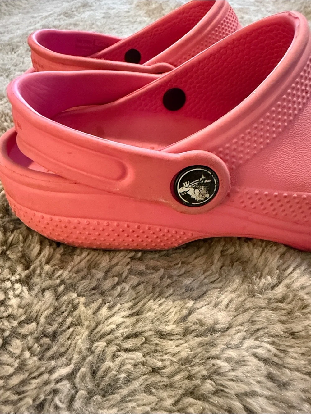 Pink Crocs Classic Clogs Size J3